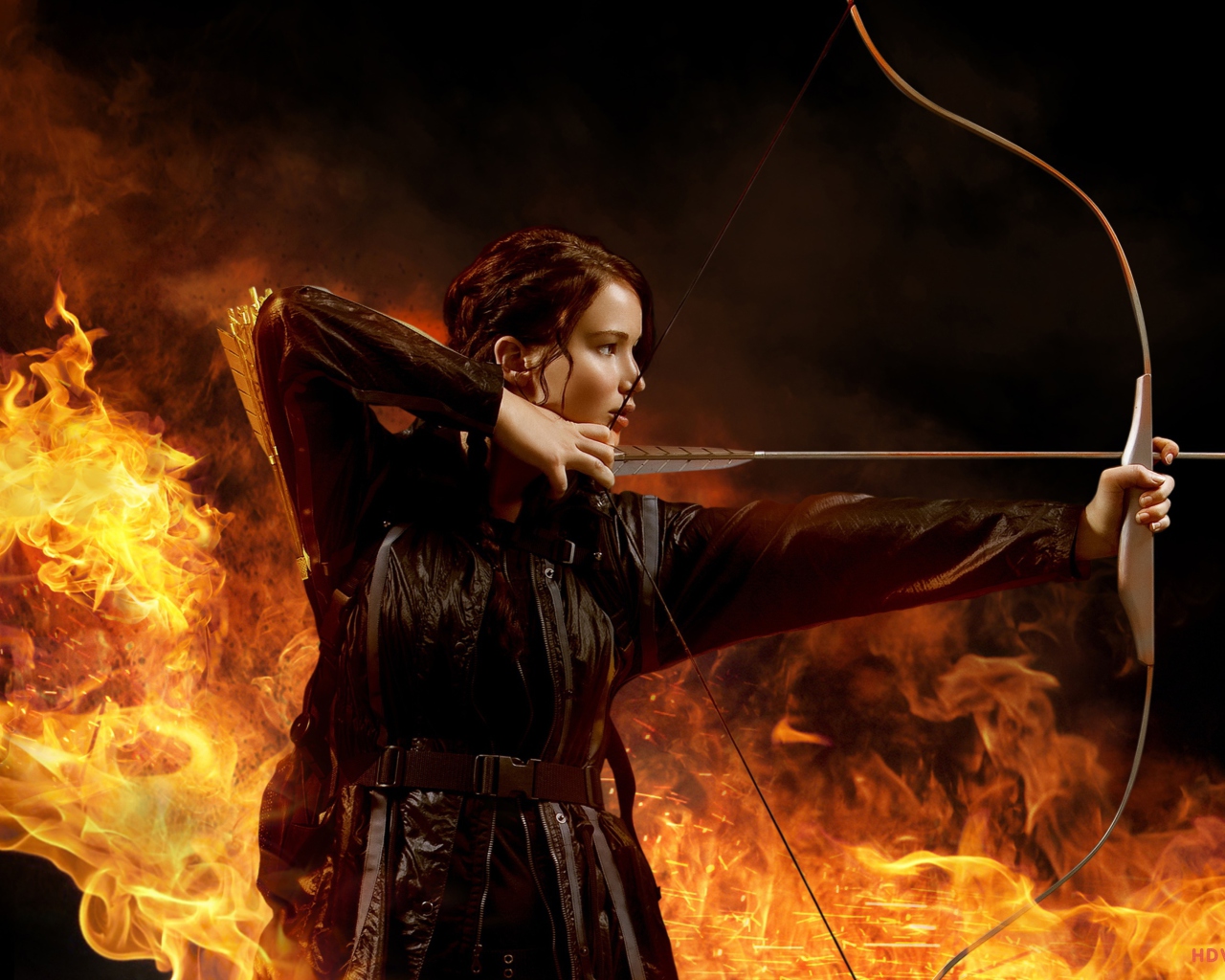 Jennifer Lawrence In Hunger Games wallpaper 1280x1024