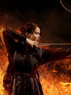 Fondo de pantalla Jennifer Lawrence In Hunger Games 240x320