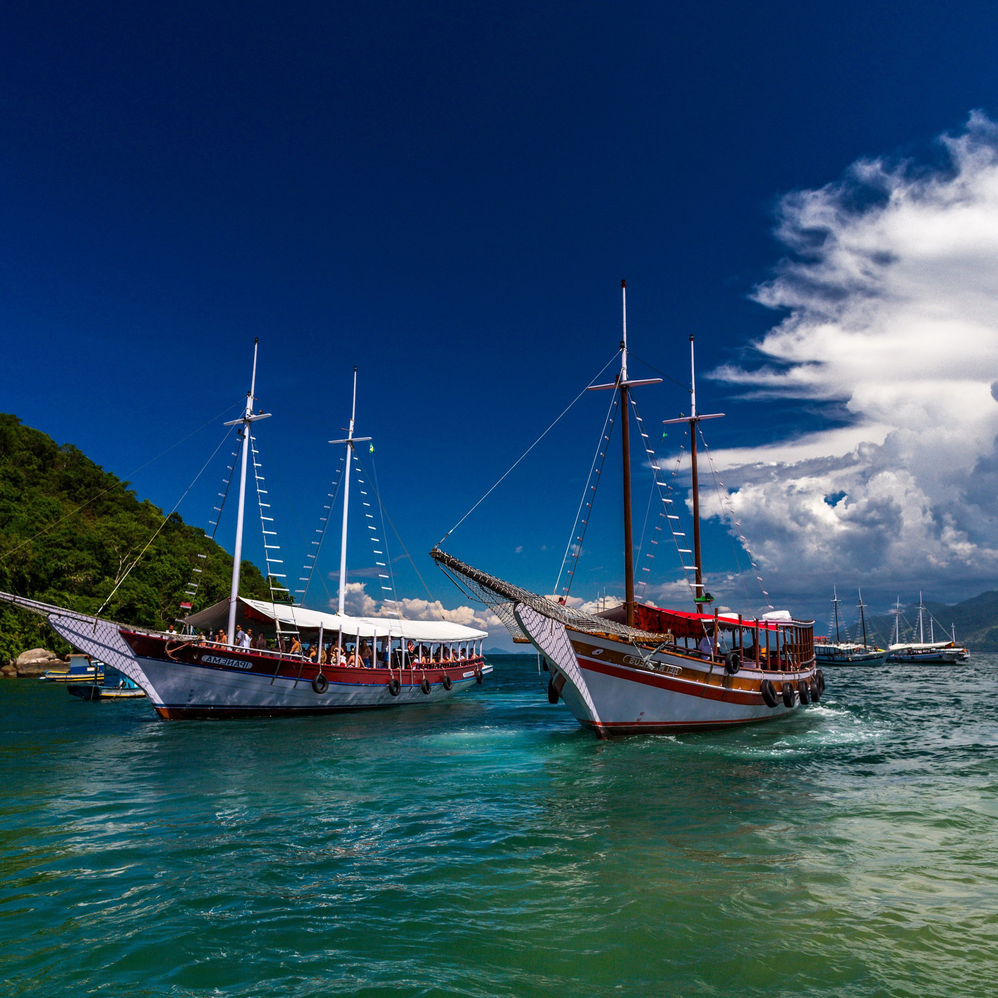 Ipanema Sailboat wallpaper 2048x2048