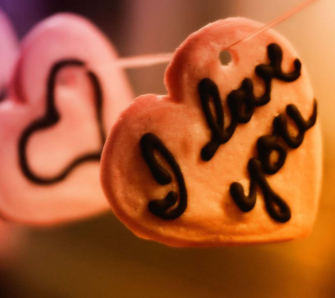 Das I Love You Cookie Wallpaper 1080x960