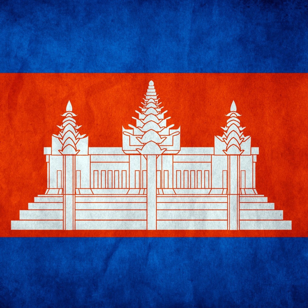 Fondo de pantalla Flag of Cambodia 1024x1024