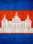 Screenshot №1 pro téma Flag of Cambodia 132x176
