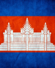 Fondo de pantalla Flag of Cambodia 176x220