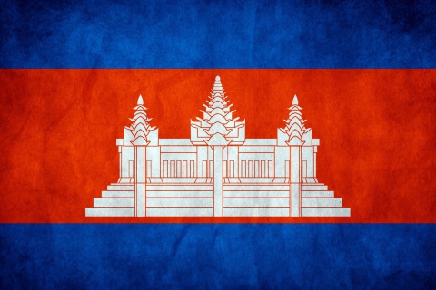 Обои Flag of Cambodia 480x320