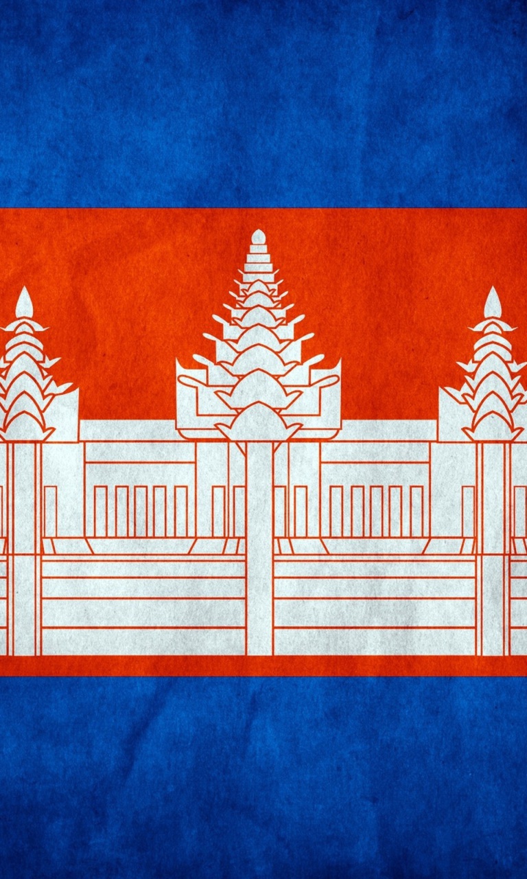 Flag of Cambodia wallpaper 768x1280
