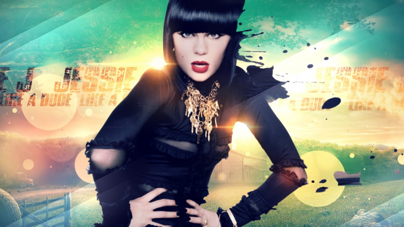 Обои Jessie J 1366x768