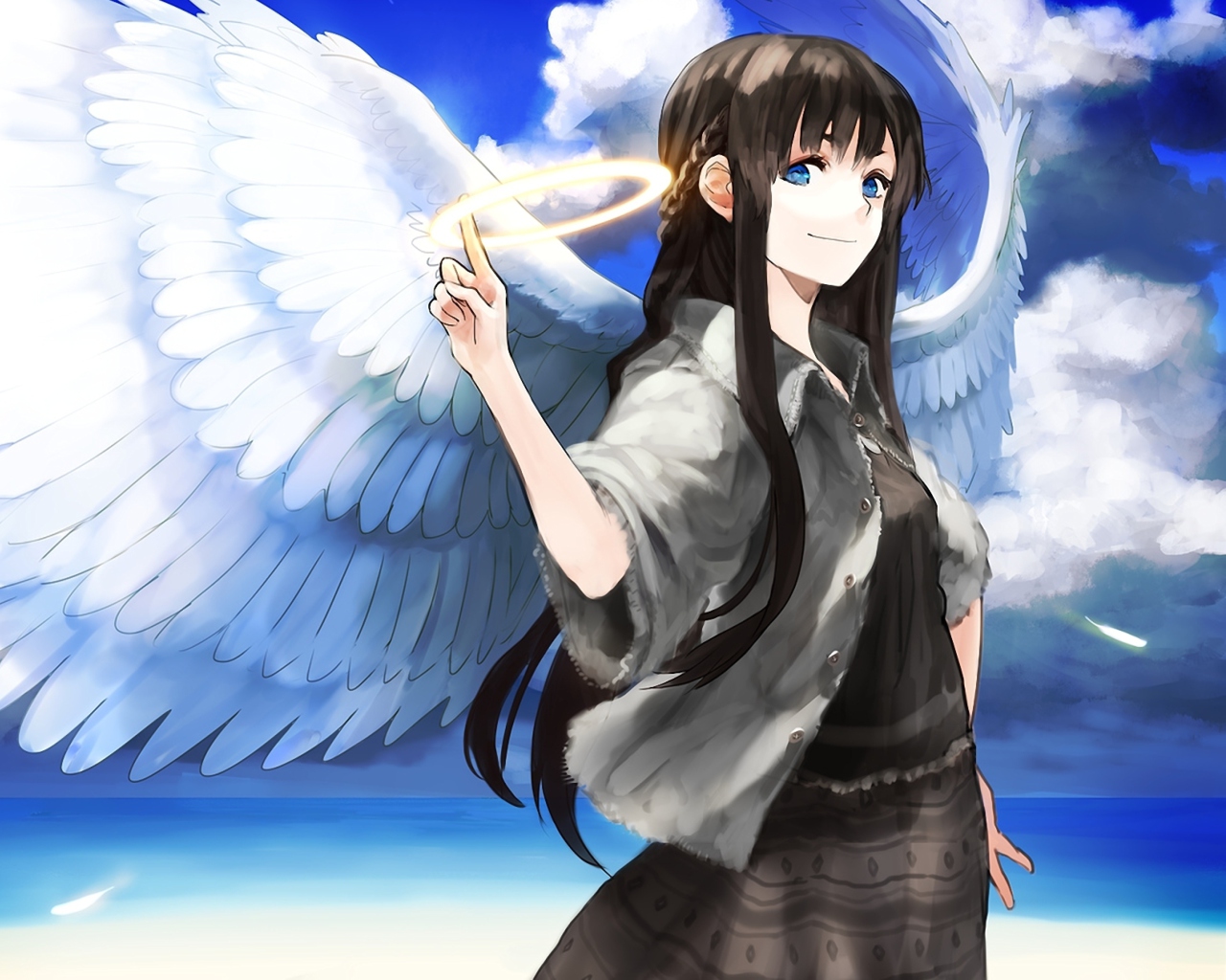 Das Anime Angel Wallpaper 1280x1024