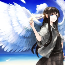 Fondo de pantalla Anime Angel 208x208