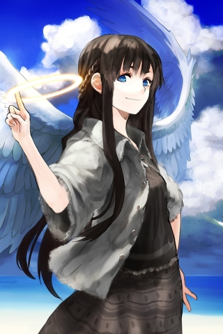 Anime Angel wallpaper 320x480