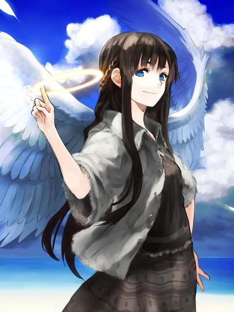 Обои Anime Angel 480x640