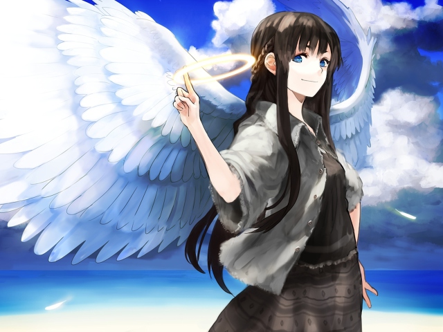 Anime Angel wallpaper 640x480