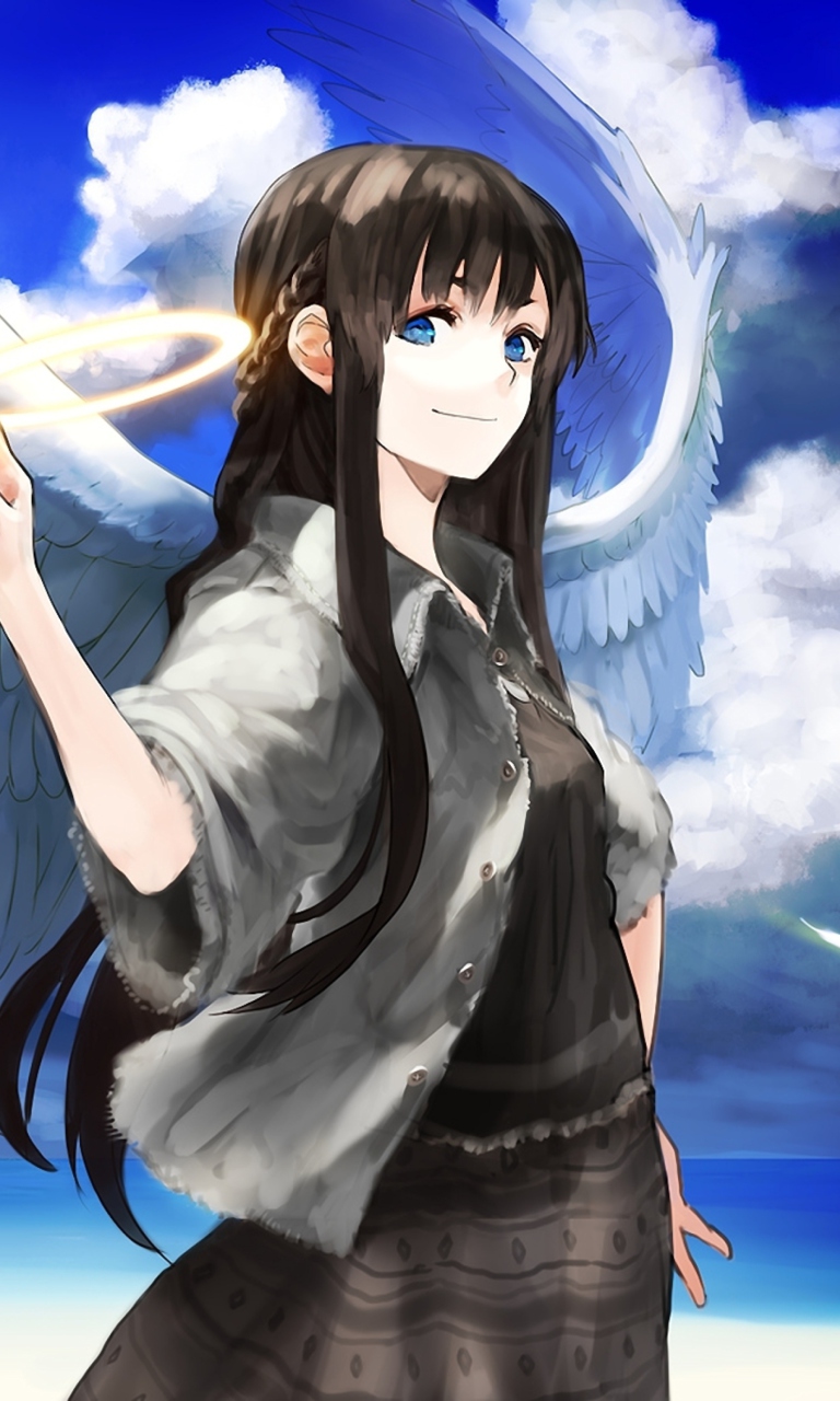 Fondo de pantalla Anime Angel 768x1280