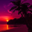 Fondo de pantalla Thailand Beach Sunset 128x128