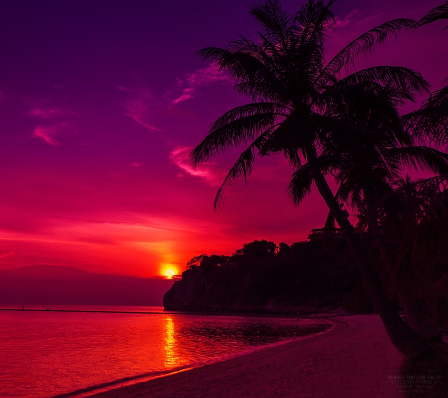 Das Thailand Beach Sunset Wallpaper 1440x1280