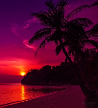 Thailand Beach Sunset sfondi gratuiti per 1024x1024