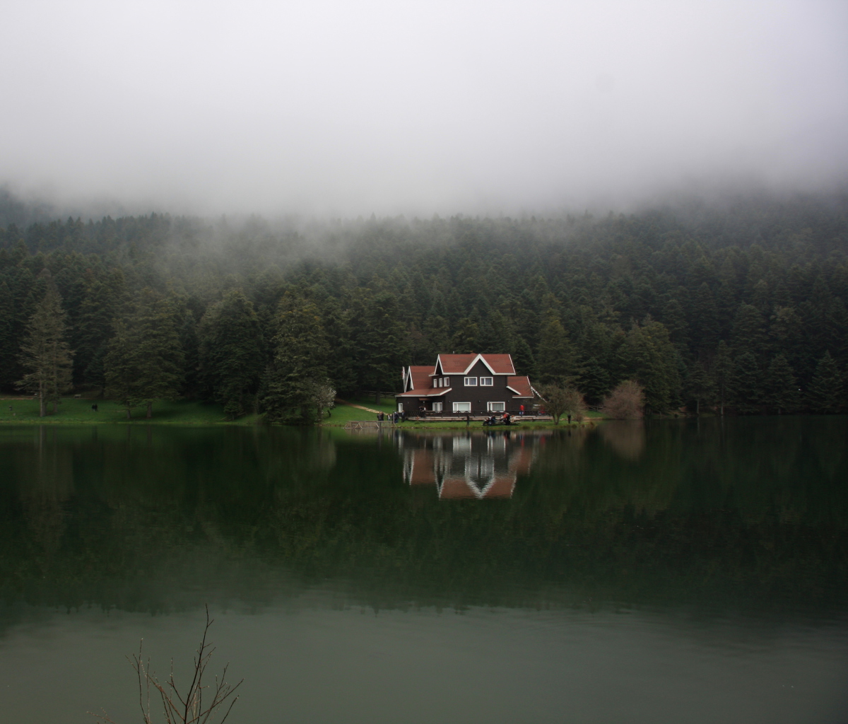 Sfondi House On Lake In Turkey 1200x1024