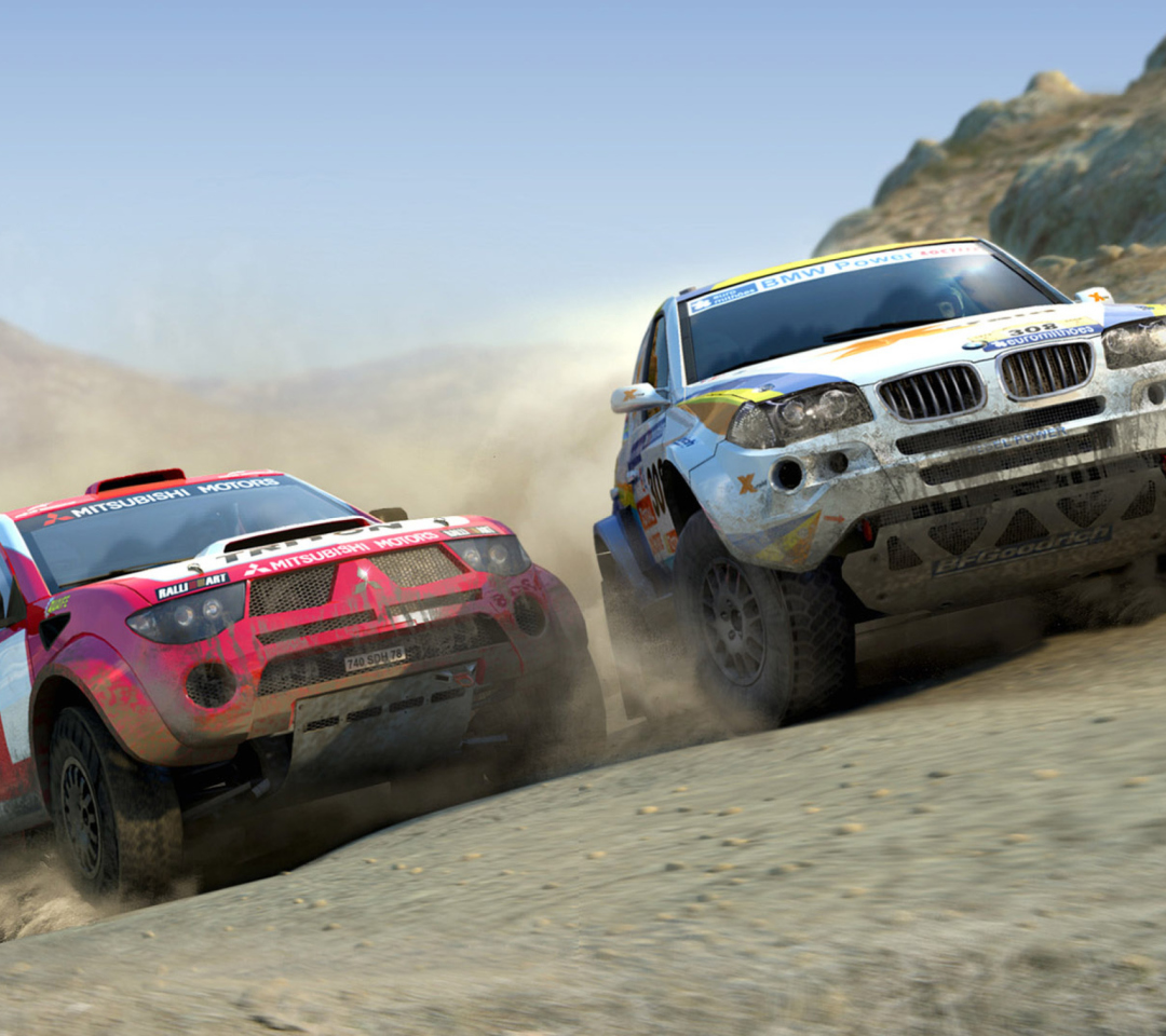 Das Nascar Dirt Cars Games Wallpaper 1080x960