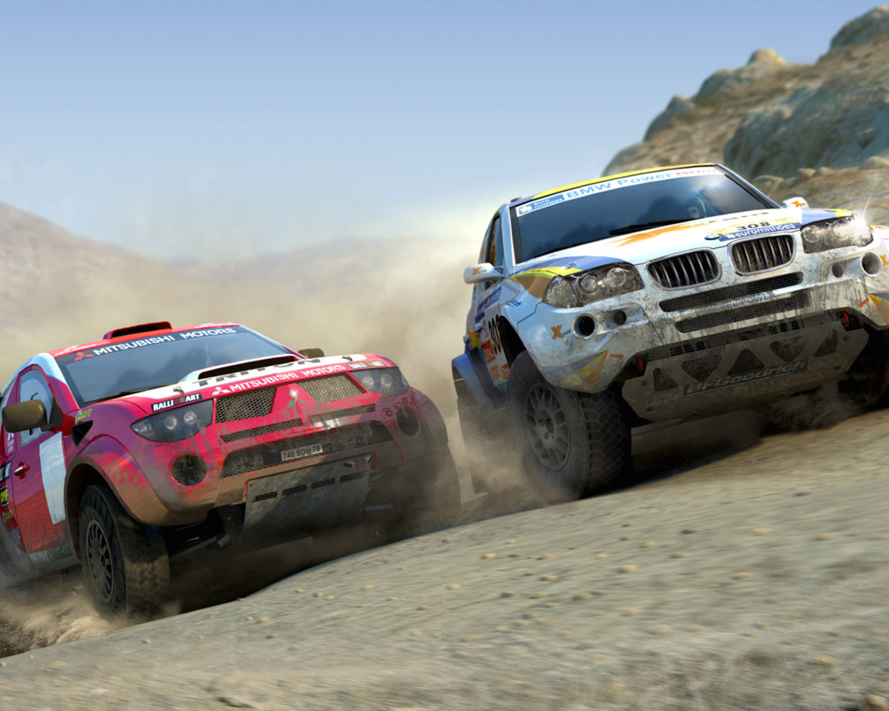 Обои Nascar Dirt Cars Games 1280x1024