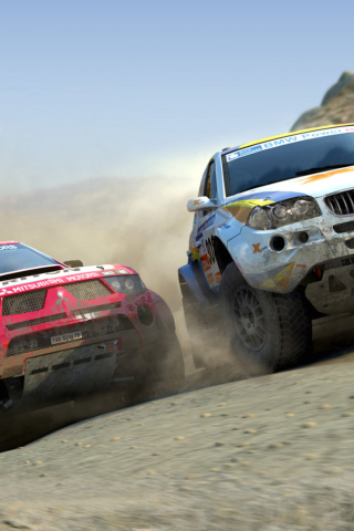 Fondo de pantalla Nascar Dirt Cars Games 320x480
