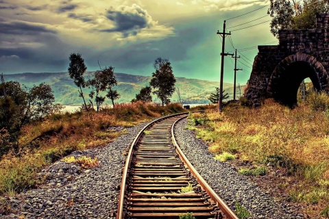 Fondo de pantalla Abandoned Railroad 480x320