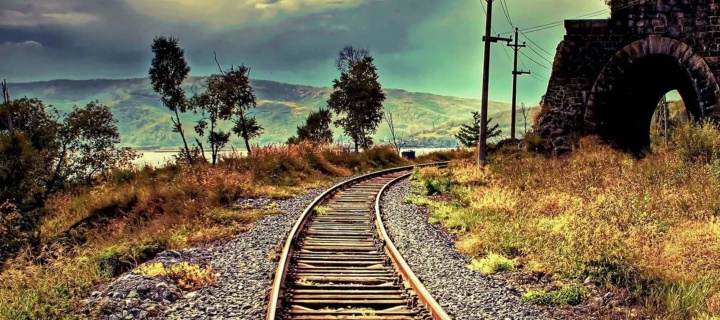 Fondo de pantalla Abandoned Railroad 720x320