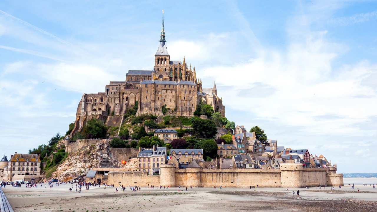 Das Mont Saint Michel Wallpaper 1280x720