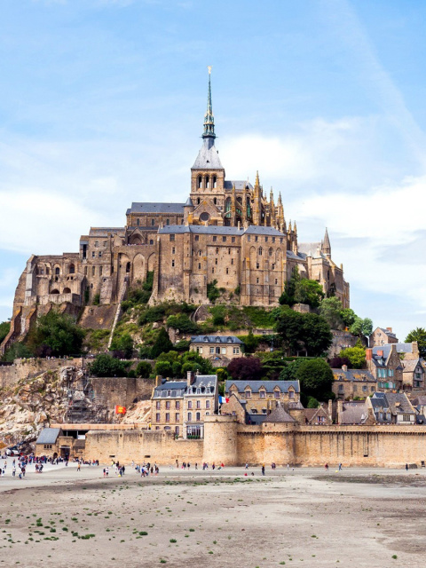 Das Mont Saint Michel Wallpaper 480x640