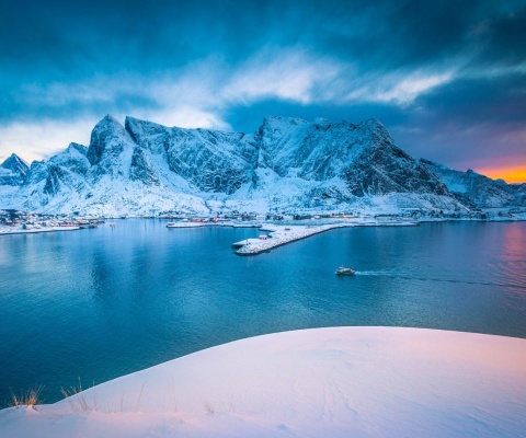 Das Lofoten Island Wallpaper 480x400