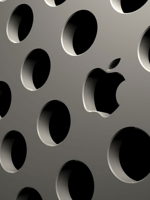 Apple Logo wallpaper 480x640