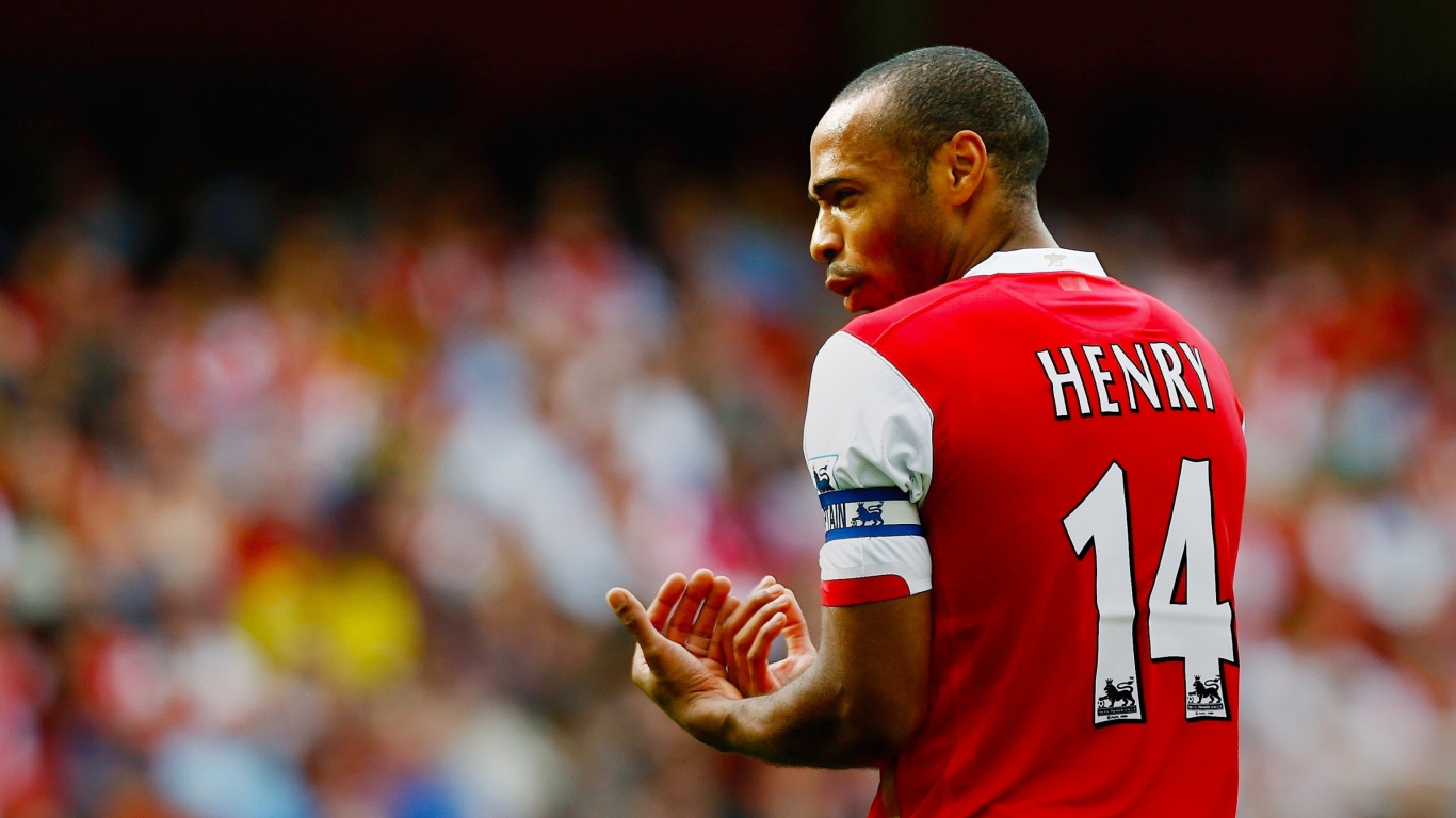 Thierry Henry Arsenal wallpaper 1366x768