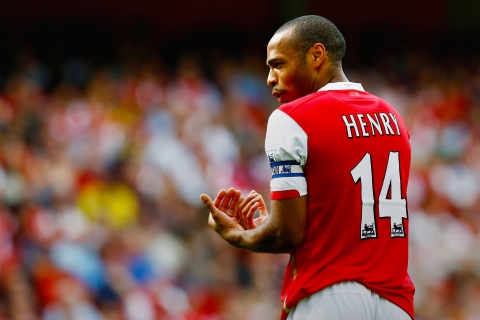 Fondo de pantalla Thierry Henry Arsenal 480x320