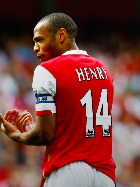 Обои Thierry Henry Arsenal 480x640