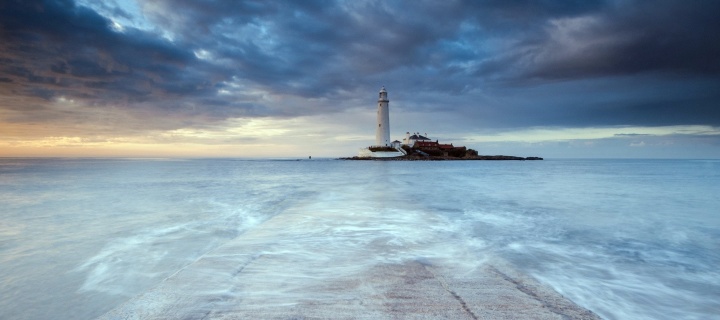 Screenshot №1 pro téma Lighthouse in coastal zone 720x320