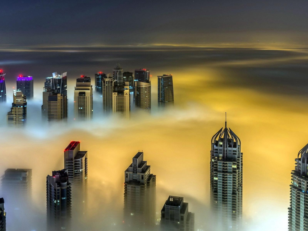 Dubai on Top wallpaper 1024x768
