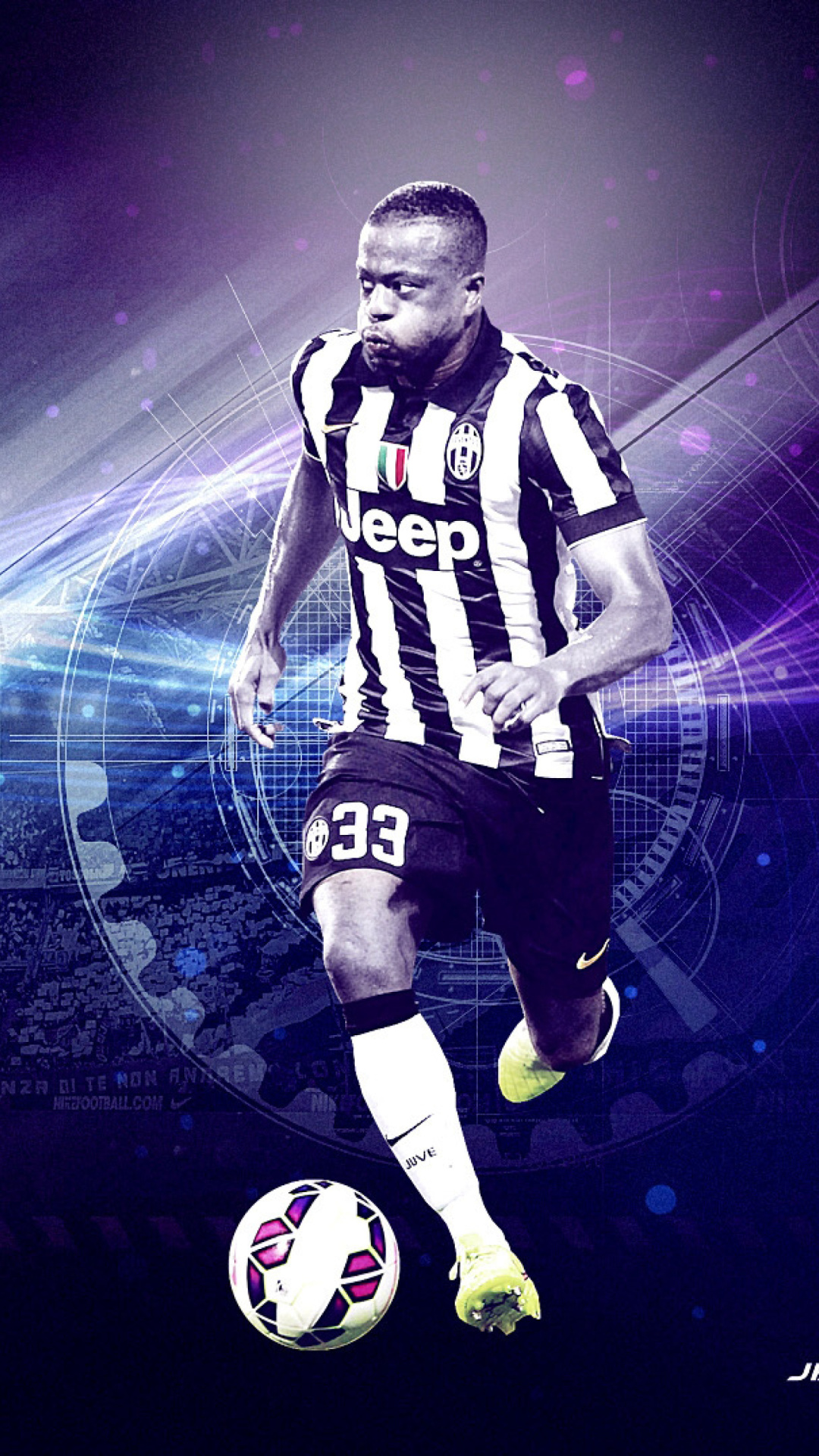 Обои Patrice Evra - Juventus 1080x1920