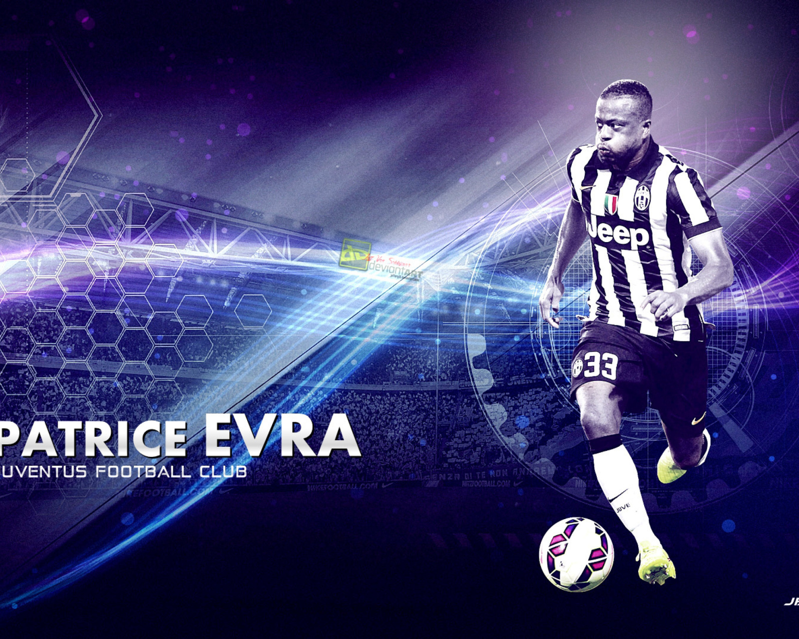 Sfondi Patrice Evra - Juventus 1600x1280