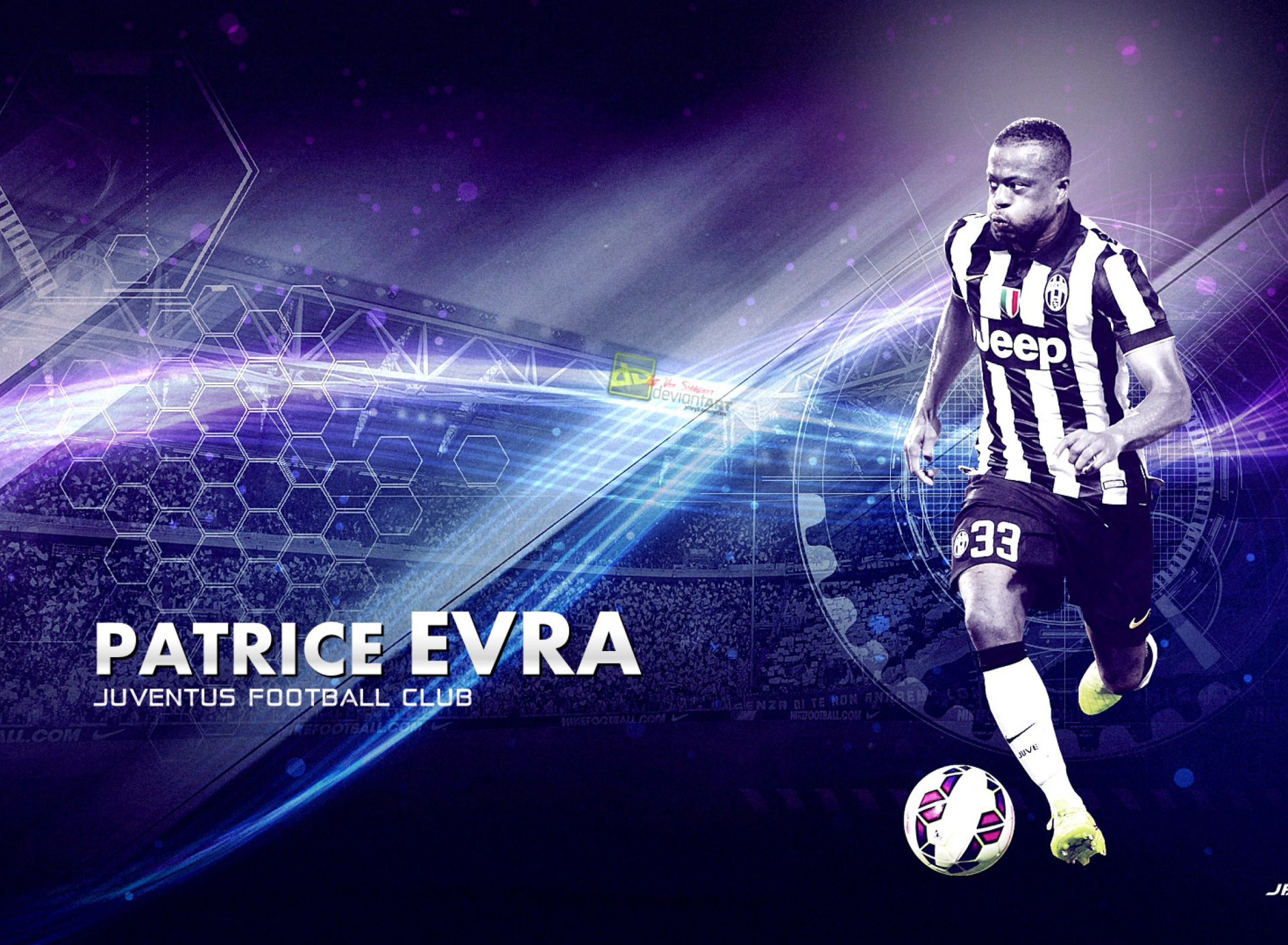 Обои Patrice Evra - Juventus 1920x1408