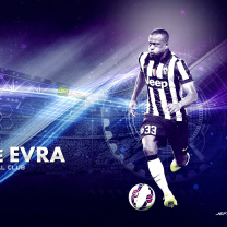 Fondo de pantalla Patrice Evra - Juventus 208x208