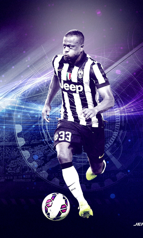 Fondo de pantalla Patrice Evra - Juventus 480x800