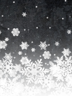 Fondo de pantalla Snowflakes 240x320