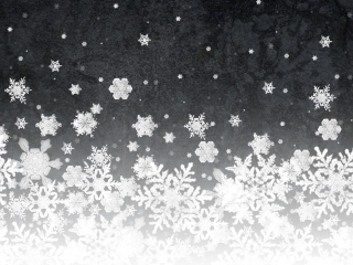 Fondo de pantalla Snowflakes 320x240