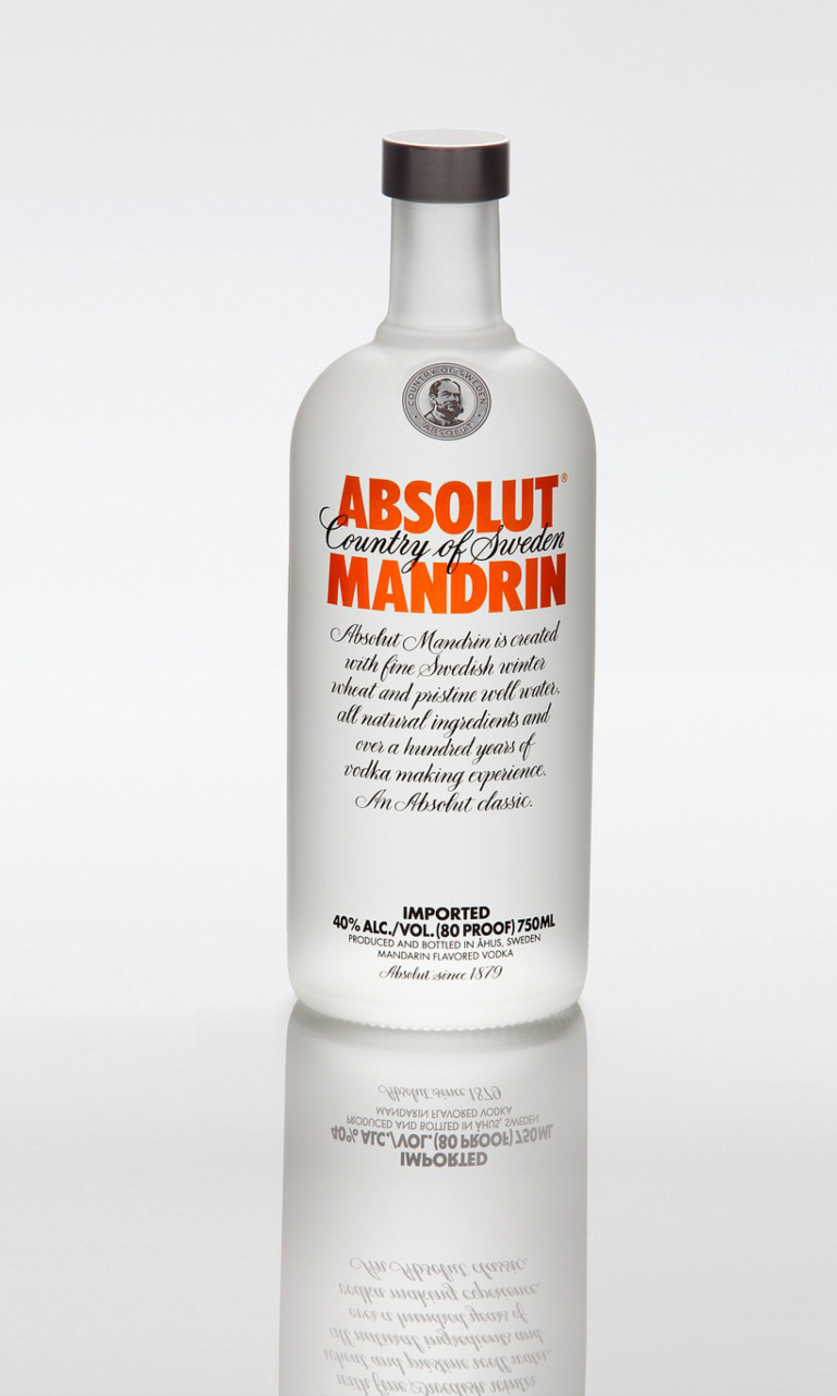 Das Absolut Vodka Mandarin Wallpaper 768x1280