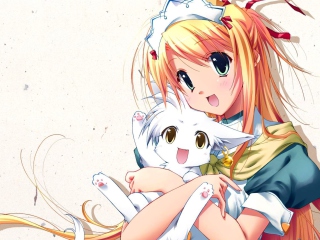 Das Anime Girl Wallpaper 320x240