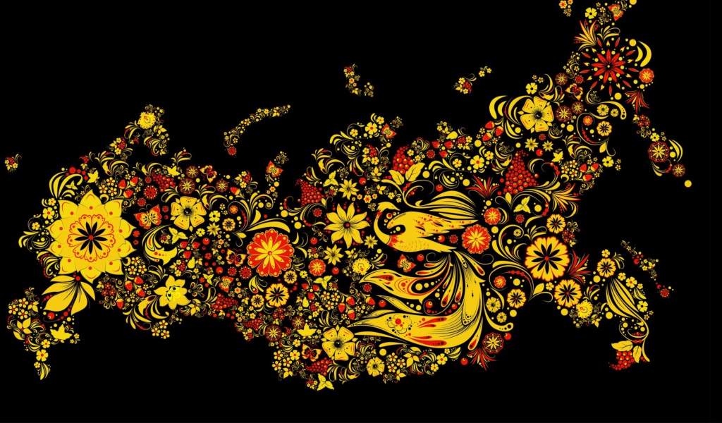 Sfondi Asian Floral Design 1024x600