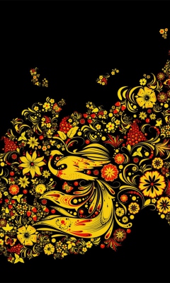 Sfondi Asian Floral Design 240x400