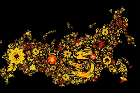 Asian Floral Design wallpaper 480x320