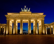 Sfondi Brandenburg Gate Berlin 176x144