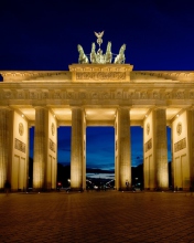 Sfondi Brandenburg Gate Berlin 176x220