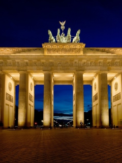 Sfondi Brandenburg Gate Berlin 240x320