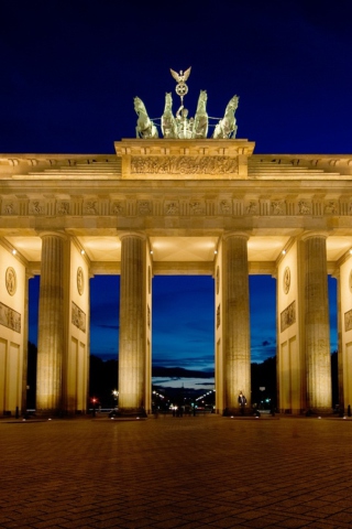 Brandenburg Gate Berlin wallpaper 320x480
